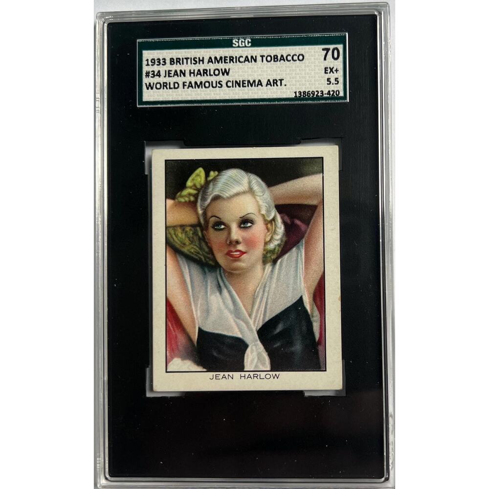 1933 British American Tobacco Jean Harlow SGC 5.5 Only One Graded Blonde